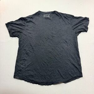 Bronxton T-Shirt Mens XX-Large Black Good Curved Hem Short Sleeve Crew Neck Tee